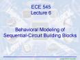 Behavioral Modeling of Sequential-Circuit Building Blocks PowerPoint PPT Presentation