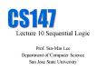 Lecture 10 Sequential Logic PowerPoint PPT Presentation