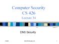Computer Security CS 426 Lecture 34 PowerPoint PPT Presentation