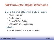 CMOS Inverter: Digital Workhorse