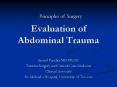 Evaluation of Abdominal Trauma PowerPoint PPT Presentation