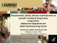 Characteristics, Needs, Services and Outcomes of Juvenile Treatment Drug Courts compared to Adolescent Outpatient and Adult Treatment Drug Courts PowerPoint PPT Presentation