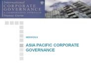 ASIA PACIFIC CORPORATE GOVERNANCE