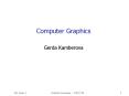 Computer Graphics PowerPoint PPT Presentation