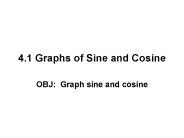 4.1 Graphs of Sine and Cosine