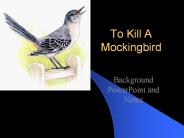 To Kill A Mockingbird