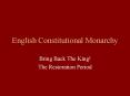 English Constitutional Monarchy PowerPoint PPT Presentation