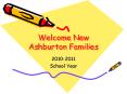Welcome New Ashburton Families PowerPoint PPT Presentation