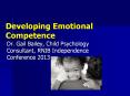 Developing Emotional Competence PowerPoint PPT Presentation