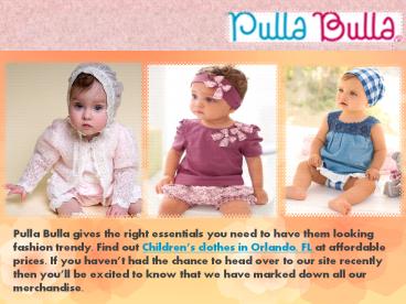 Children’s clothes in Orlando, FL