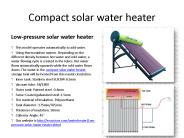 compact soalr water heater