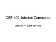 CSE 190: Internet Commerce