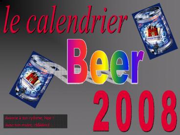 le calendrier