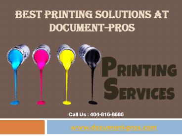 Best Printing Solutions