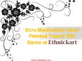 Ecru Madhubani Hand Painted Tussar Silk Saree - Ethnickart PowerPoint PPT Presentation