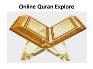 Online Quran Explore