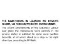 THE PALESTINIANS IN LEBANON: NO CITIZEN'S RIGHTS, NO FOREIGN WORKERS' ENTITLEMENTS PowerPoint PPT Presentation