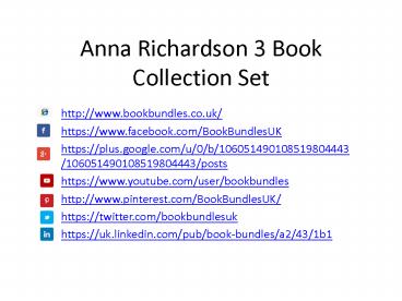 Anna Richardson Diet 3 Books Collection Set