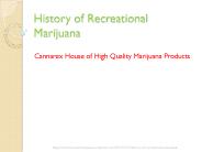 History Of Recreational Marijuana