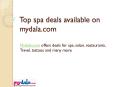 Top spa deals on mydala.com