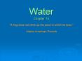 Water Chapter 15   PowerPoint PPT Presentation