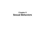 Chapter 8 Sexual Behaviors