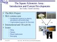 The Square Kilometer Array: Introduction and Current Developments Jim Cordes, Cornell University PowerPoint PPT Presentation
