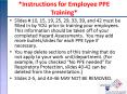 *Instructions for Employee PPE Training* PowerPoint PPT Presentation