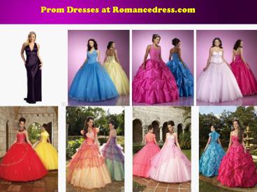 Prom Dresses at Romancedress.com
