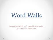 Word Walls