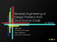 Reverse Engineering of Design Patterns from Java Source Code PowerPoint PPT Presentation