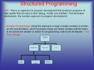 Structured Programming