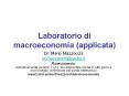 Laboratorio di macroeconomia (applicata) PowerPoint PPT Presentation