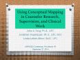 Using Conceptual Mapping in Counselor Research, Supervision, and Clinical Work PowerPoint PPT Presentation