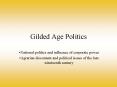 Gilded Age Politics PowerPoint PPT Presentation
