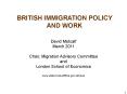 The Work of the Migration Advisory Committee PowerPoint PPT Presentation