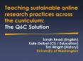 Teaching sustainable online research practices across the curriculum: The Q6C Solution PowerPoint PPT Presentation