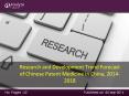 Research and Development Trend Forecast of Chinese Patent Medicine in China, 2014-2018 PowerPoint PPT Presentation