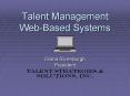 Talent Management Web-Based Systems PowerPoint PPT Presentation