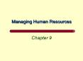 Managing Human Resources PowerPoint PPT Presentation