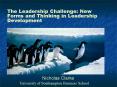 The Leadership Challenge: New Forms and Thinking in Leadership Development PowerPoint PPT Presentation
