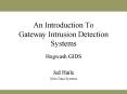 An Introduction To Gateway Intrusion Detection Systems PowerPoint PPT Presentation