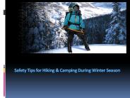 Tips for Hiking During Winter