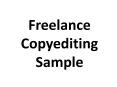 Freelance Copyediting PowerPoint PPT Presentation