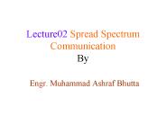 Lecture02 Spread Spectrum Communication By