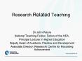 Research Related Teaching PowerPoint PPT Presentation