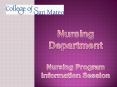 Nursing Department PowerPoint PPT Presentation