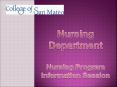Nursing Department PowerPoint PPT Presentation