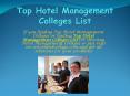 School and College- Top Hotel Management Colleges List, MBA Colleges PowerPoint PPT Presentation