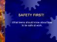 SAFETY FIRST! PowerPoint PPT Presentation